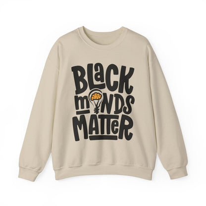 Black Minds Matter Sweatshirt - Afrocentric Art by The Trini Gee