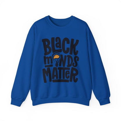 Black Minds Matter Sweatshirt - Afrocentric Art by The Trini Gee