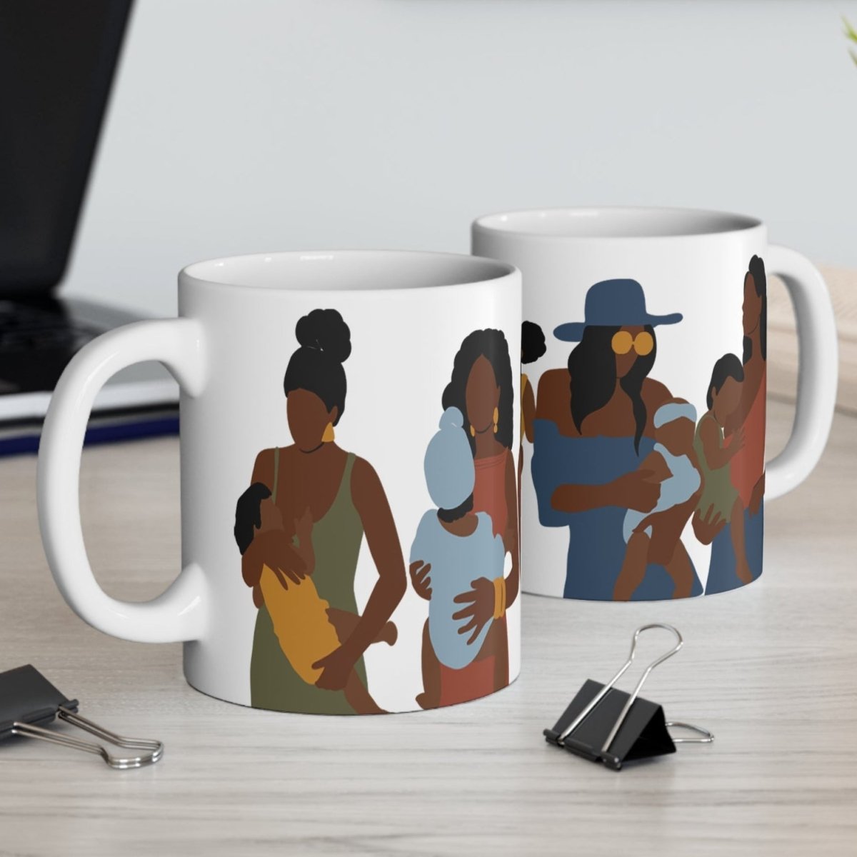 Black Motherhood Mug - Afrocentric Art by The Trini Gee