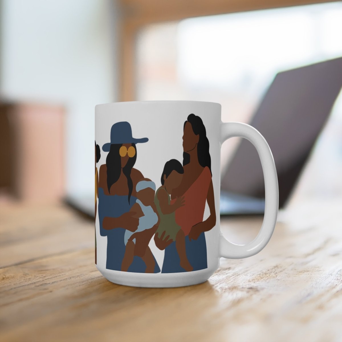 Black Motherhood Mug - Afrocentric Art by The Trini Gee