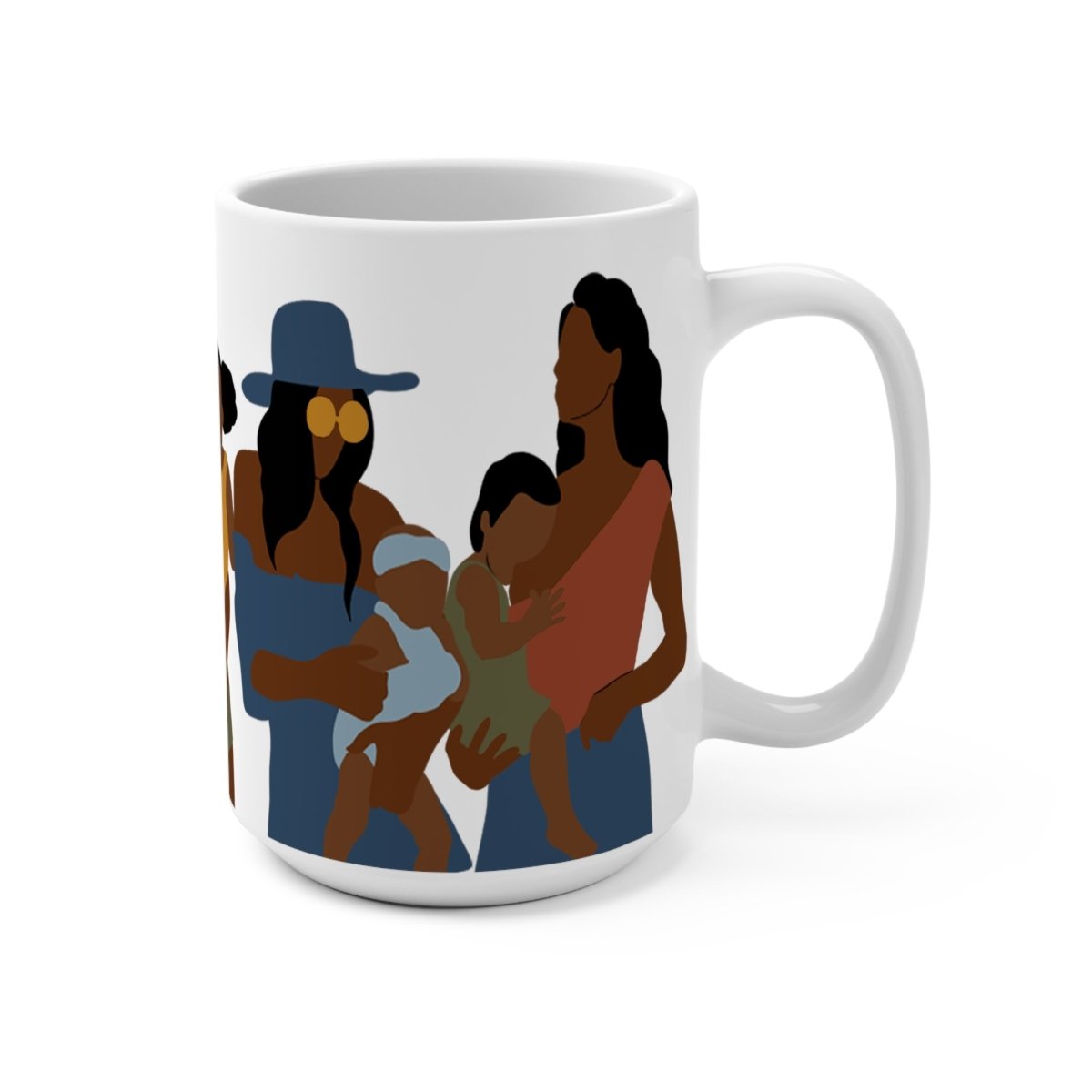 Black Motherhood Mug - Afrocentric Art by The Trini Gee