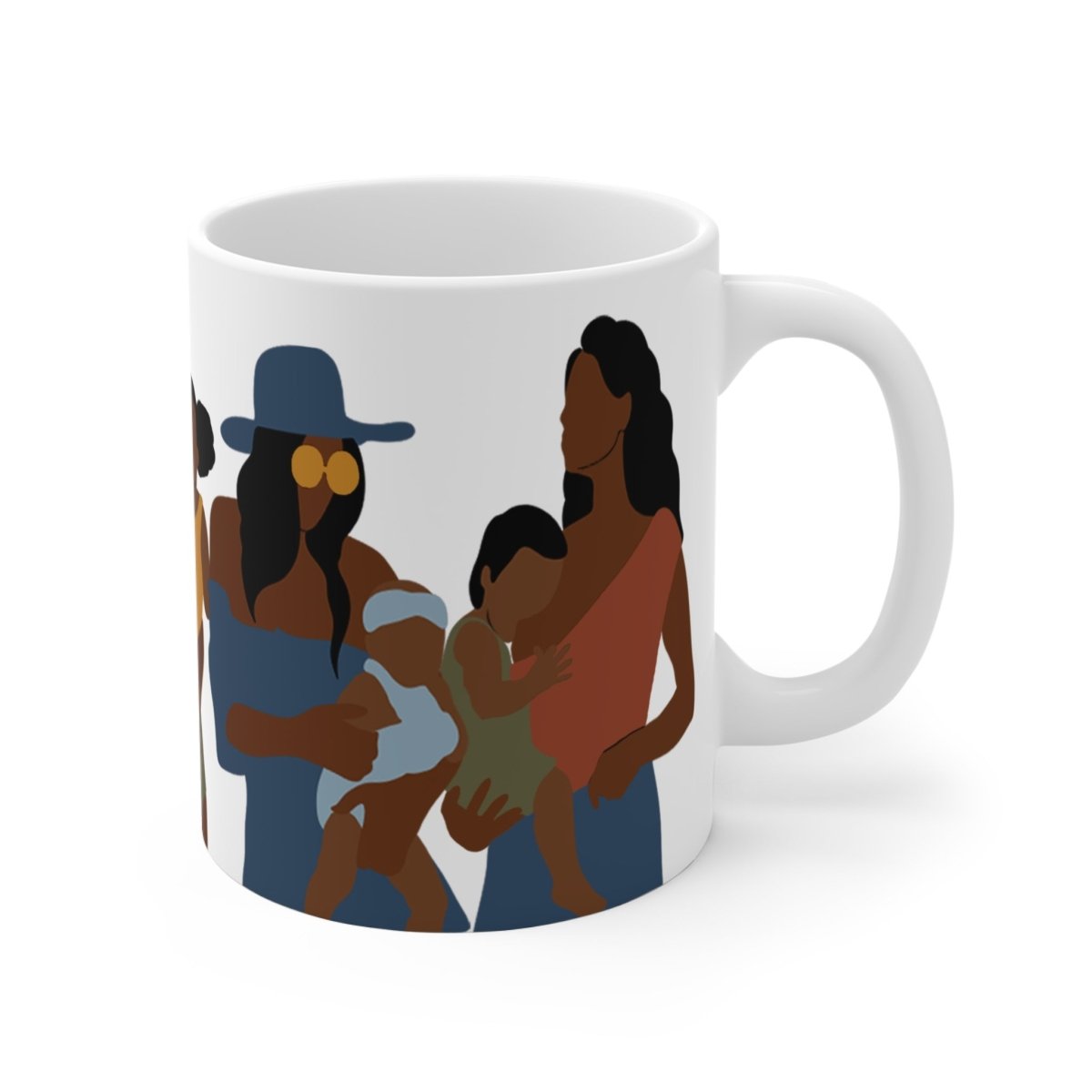 Black Motherhood Mug - Afrocentric Art by The Trini Gee