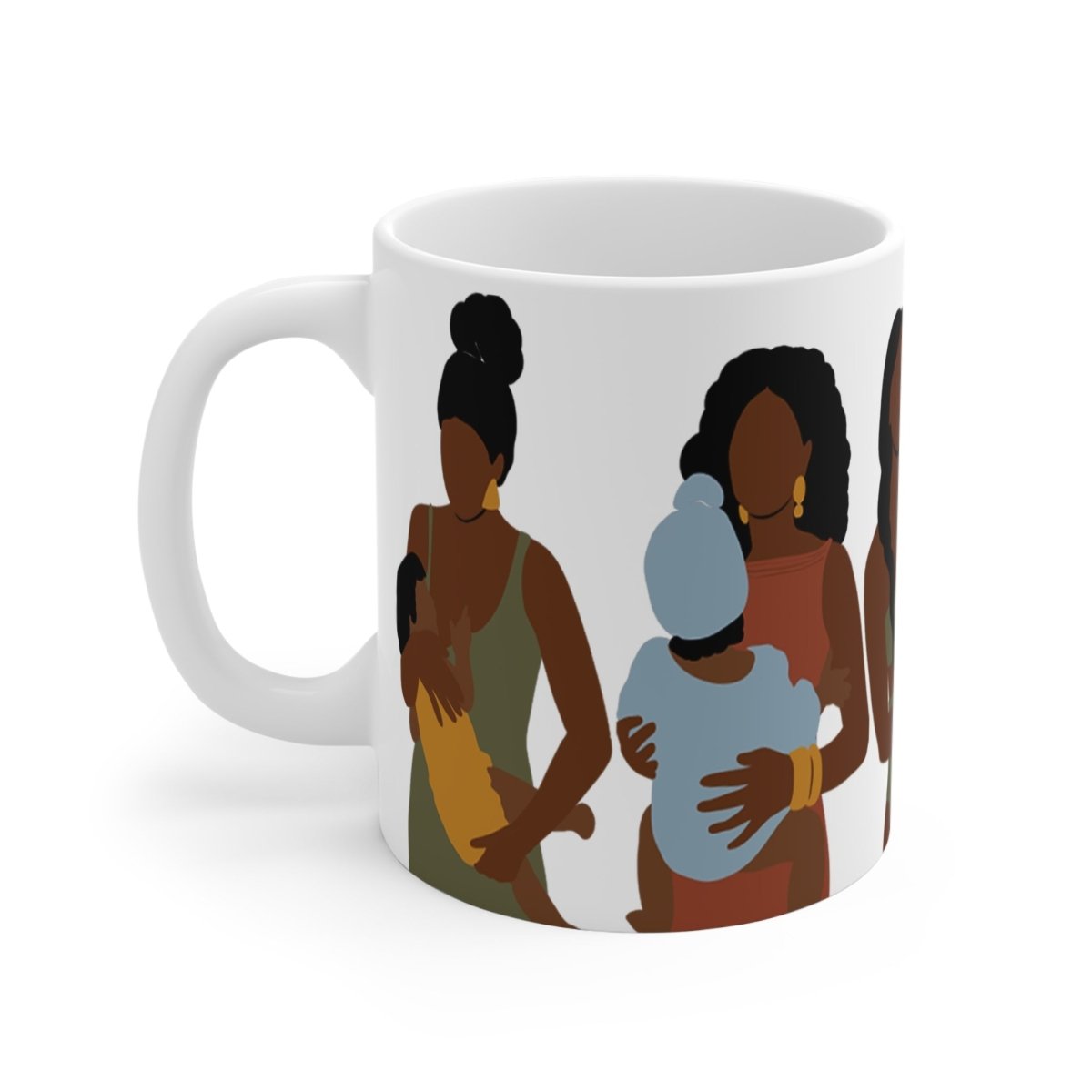 Black Motherhood Mug - Afrocentric Art by The Trini Gee
