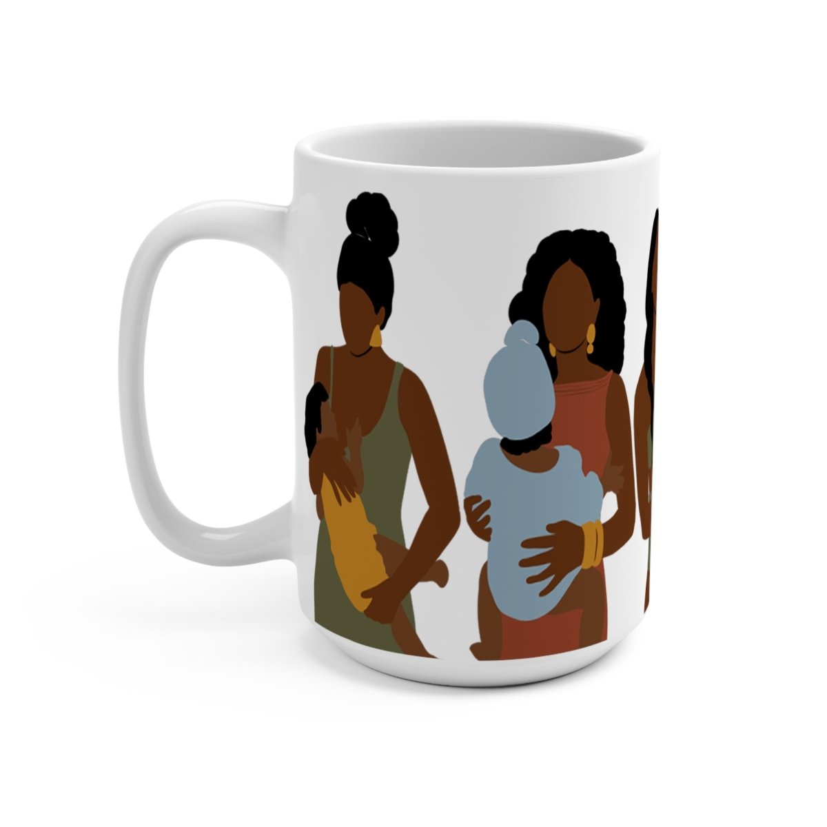 Black Motherhood Mug - Afrocentric Art by The Trini Gee