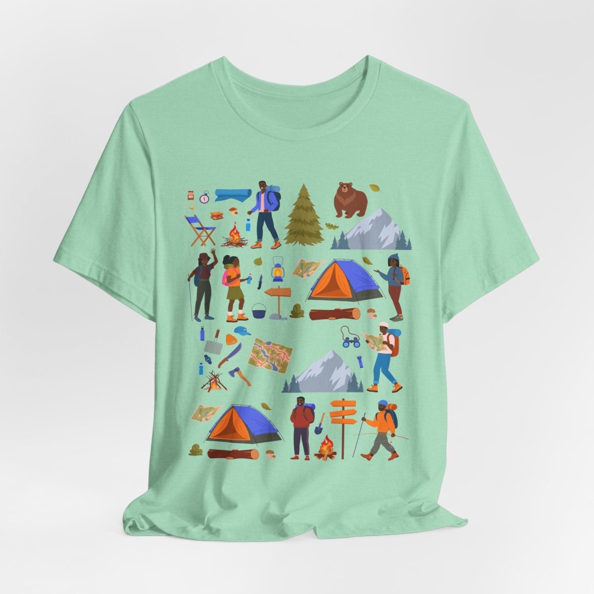 Black Nature Lovers Shirt - Afrocentric Art by The Trini Gee
