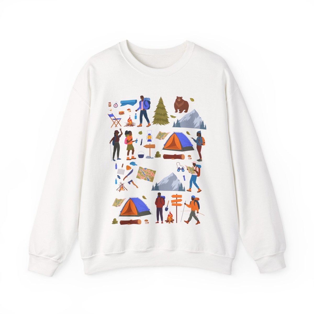 Black Nature Lovers Sweatshirt - Afrocentric Art by The Trini Gee