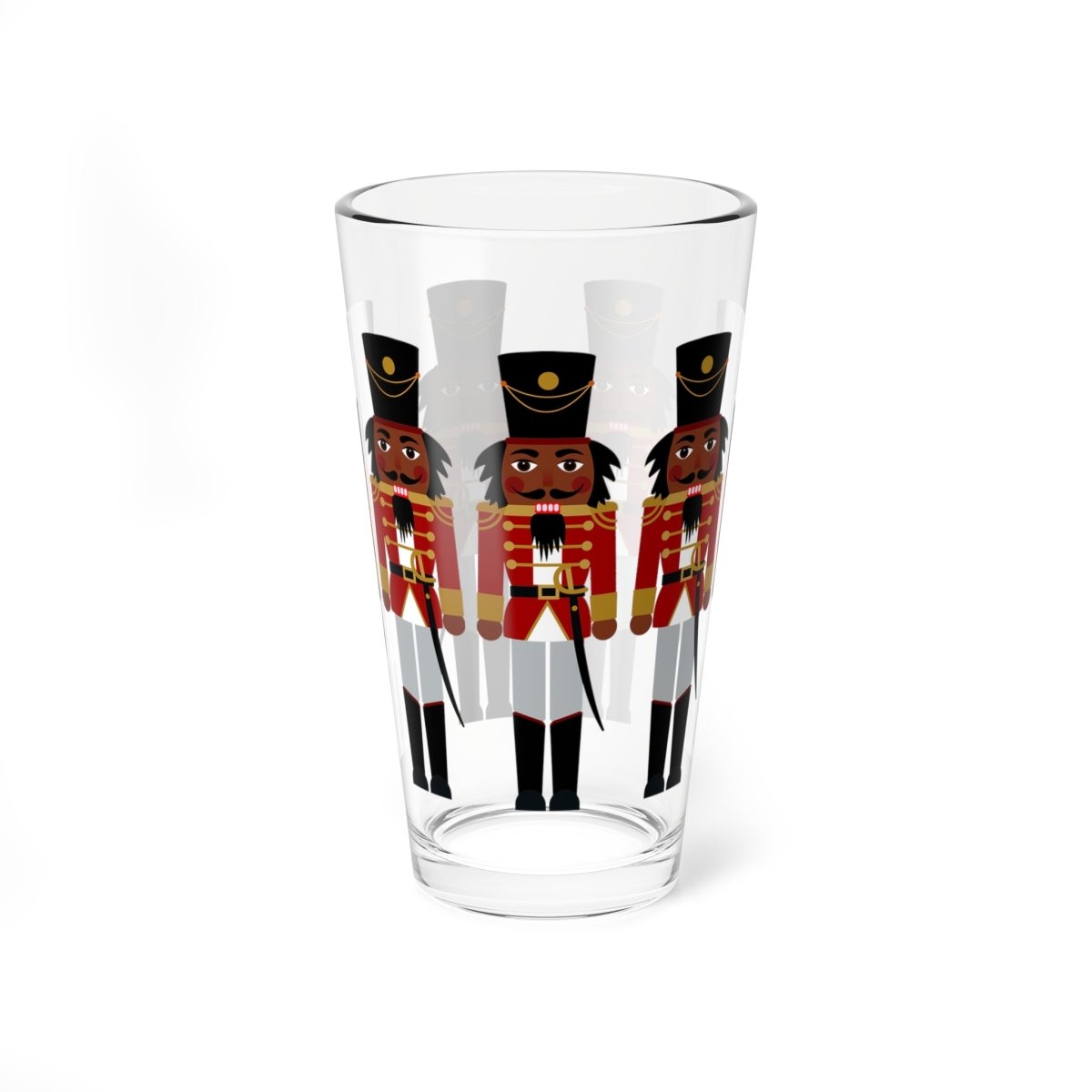 Black Nutcrackers 16oz Glass - The Trini Gee