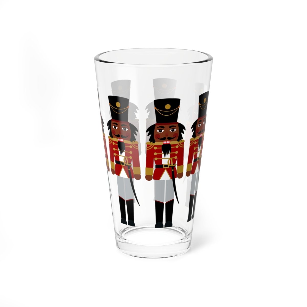 Black Nutcrackers 16oz Glass - The Trini Gee
