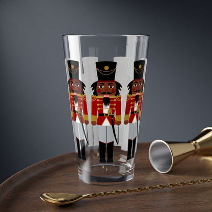 Black Nutcrackers 16oz Glass - The Trini Gee