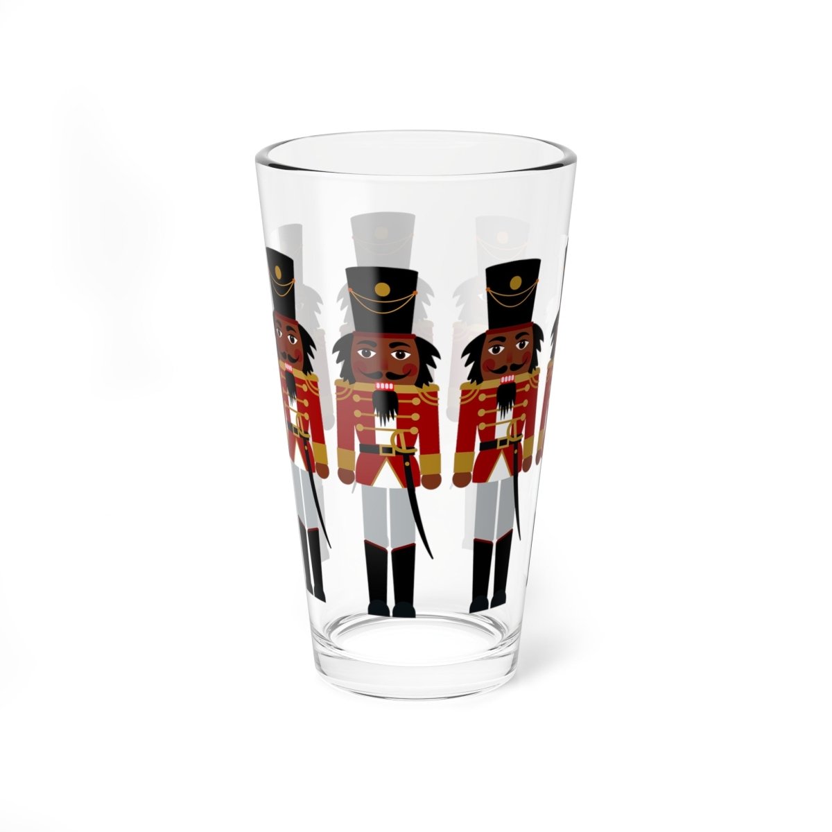 Black Nutcrackers 16oz Glass - The Trini Gee