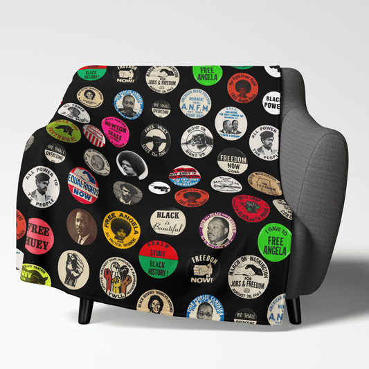 Black Panther Party Blanket - Afrocentric Art by The Trini Gee