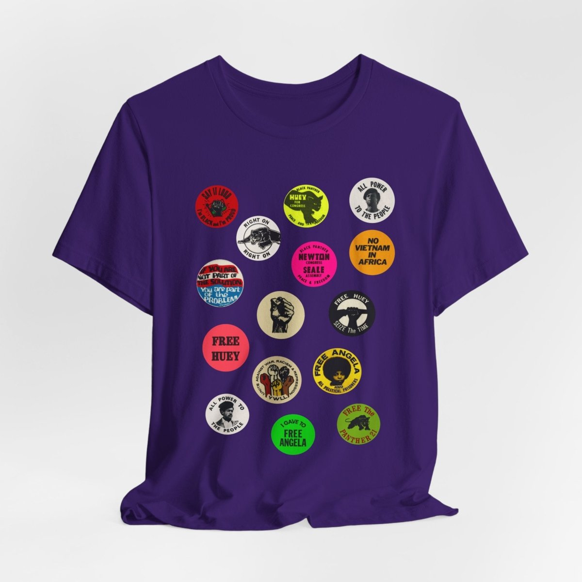 Black Panther Party Political Buttons Shirt - The Trini Gee