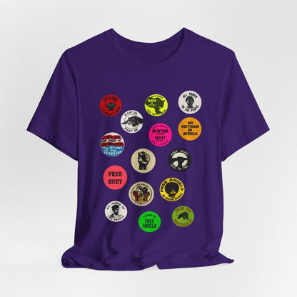 Black Panther Party Political Buttons Shirt - The Trini Gee