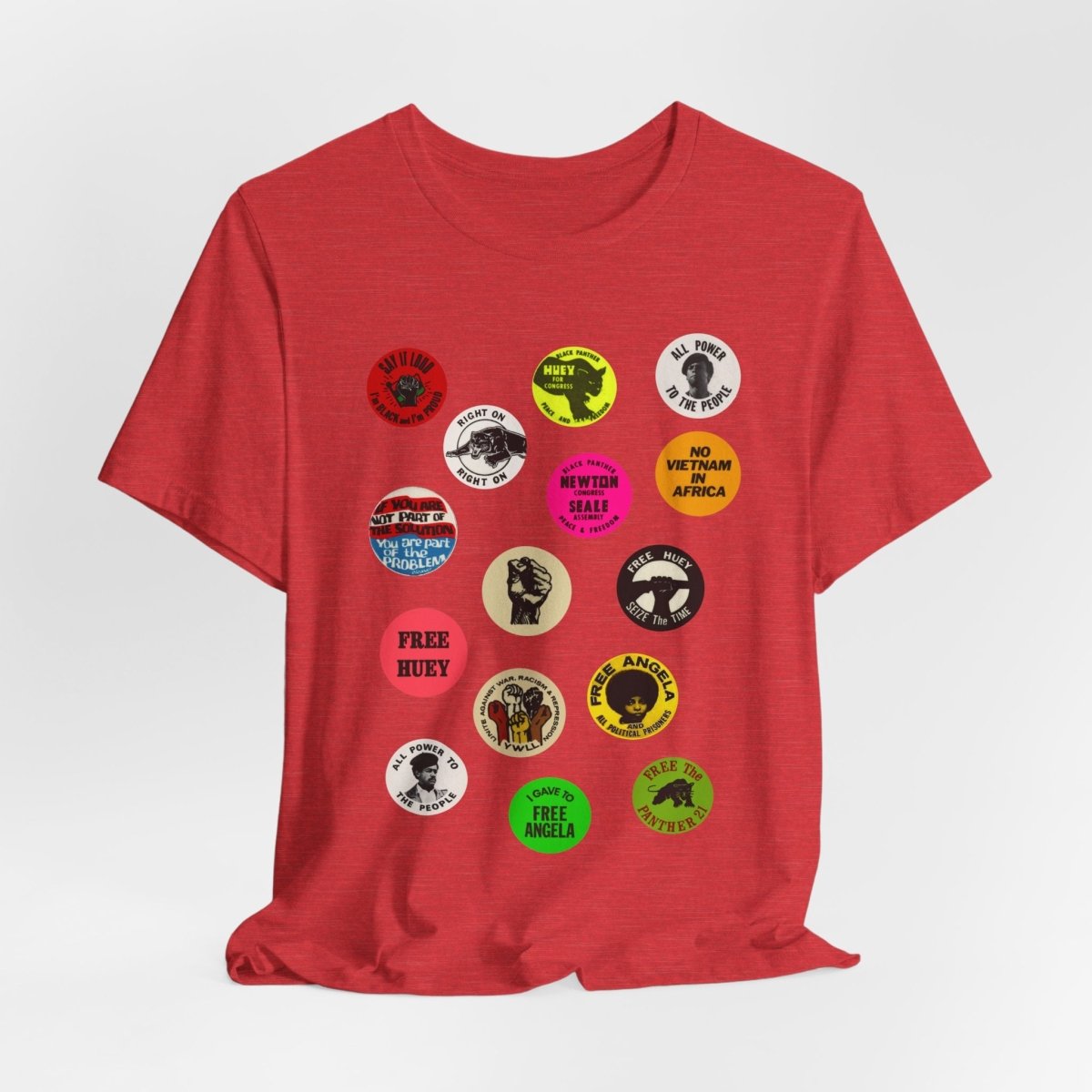 Black Panther Party Political Buttons Shirt - The Trini Gee