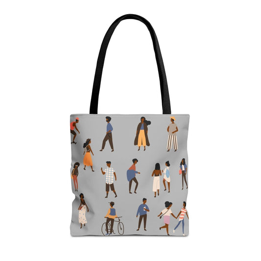 Black People Outside Tote Bag - Afrocentric Art by The Trini Gee