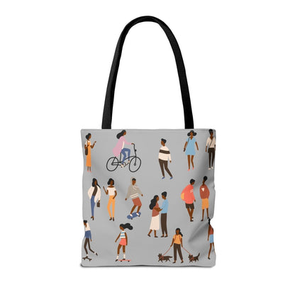 Black People Outside Tote Bag - Afrocentric Art by The Trini Gee