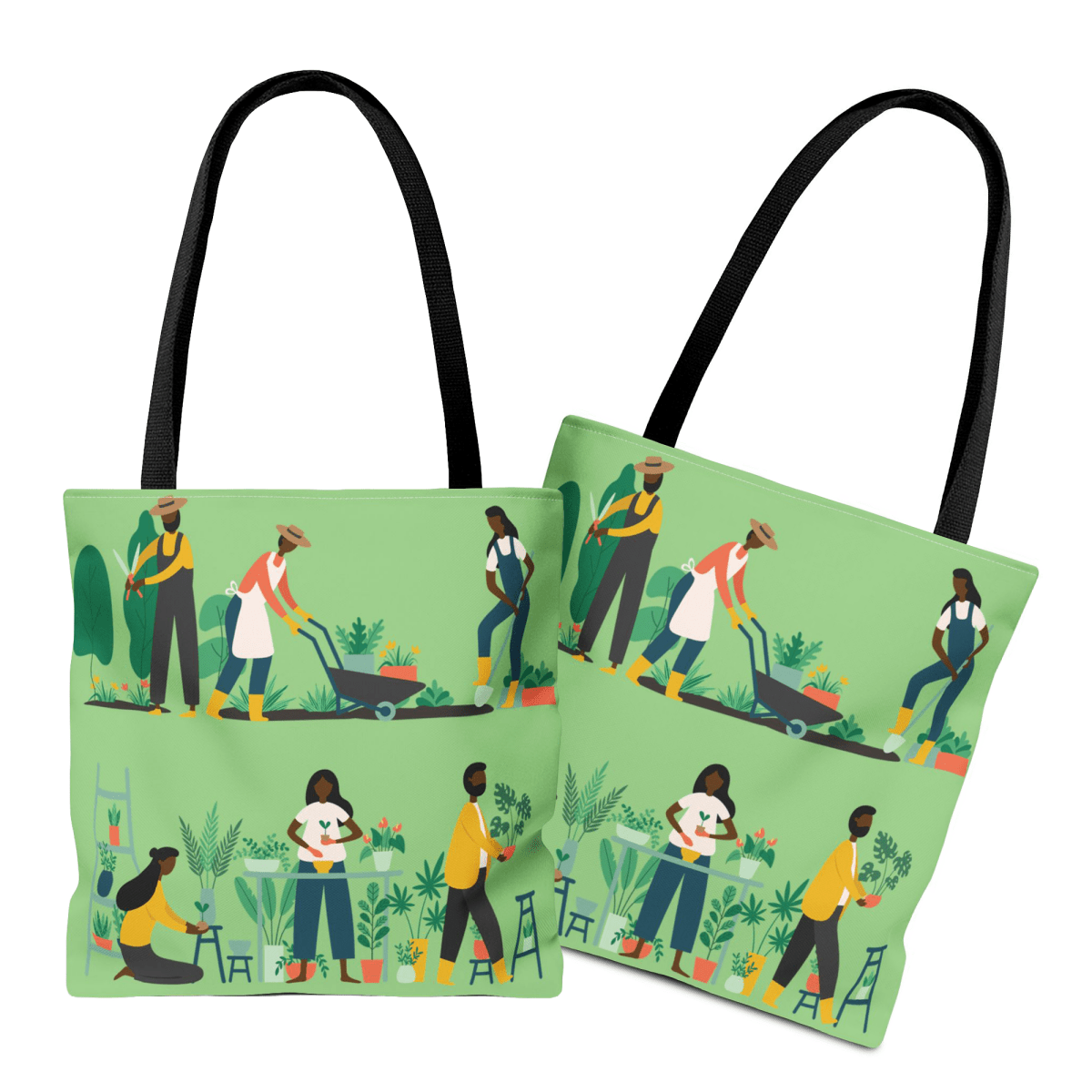 Black People Plant Tote Bag - Afrocentric Art by The Trini Gee
