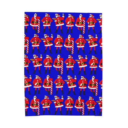 Black Santa Blanket - Afrocentric Art by The Trini Gee