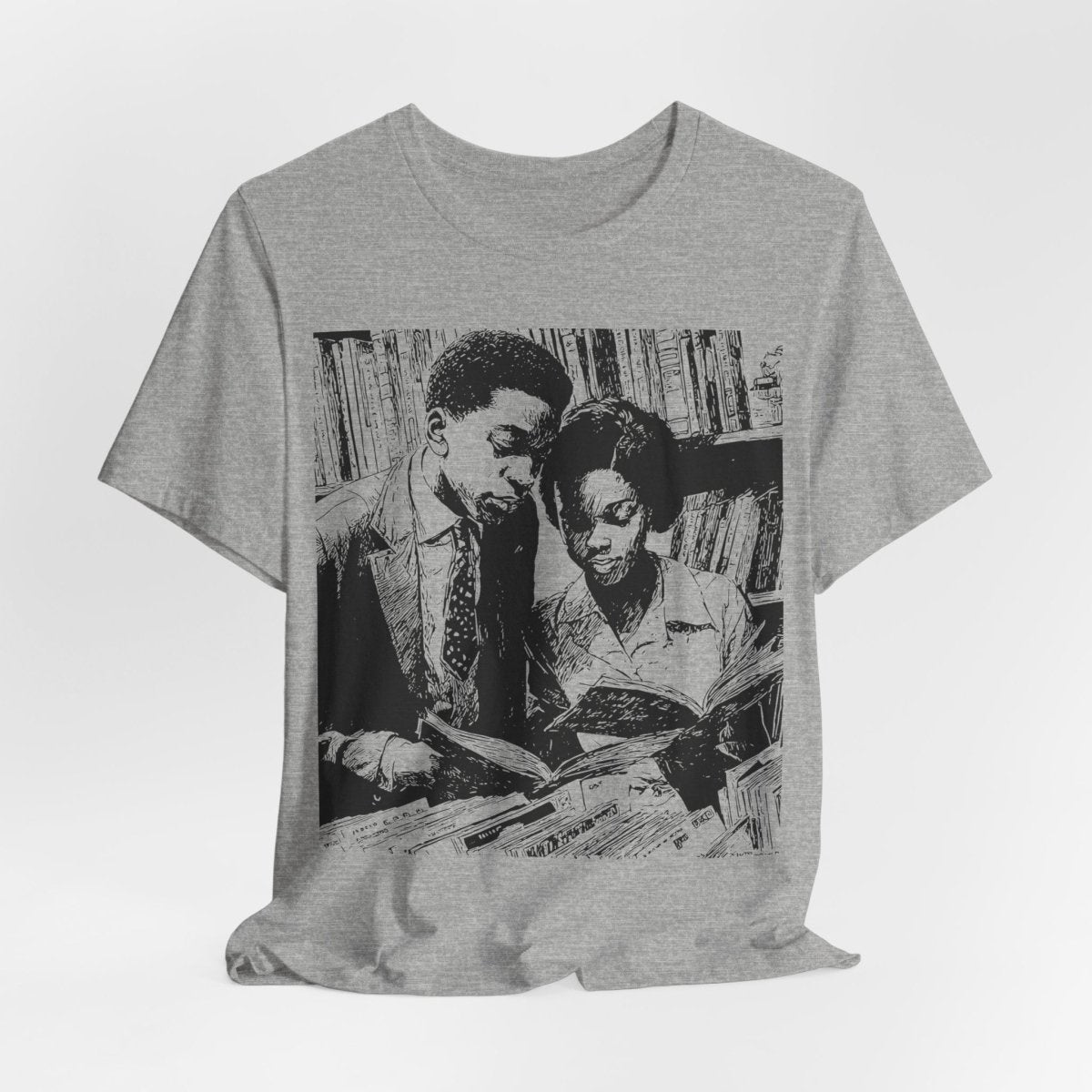 Black Scholars Reading Shirt - Afrocentric Art by The Trini Gee