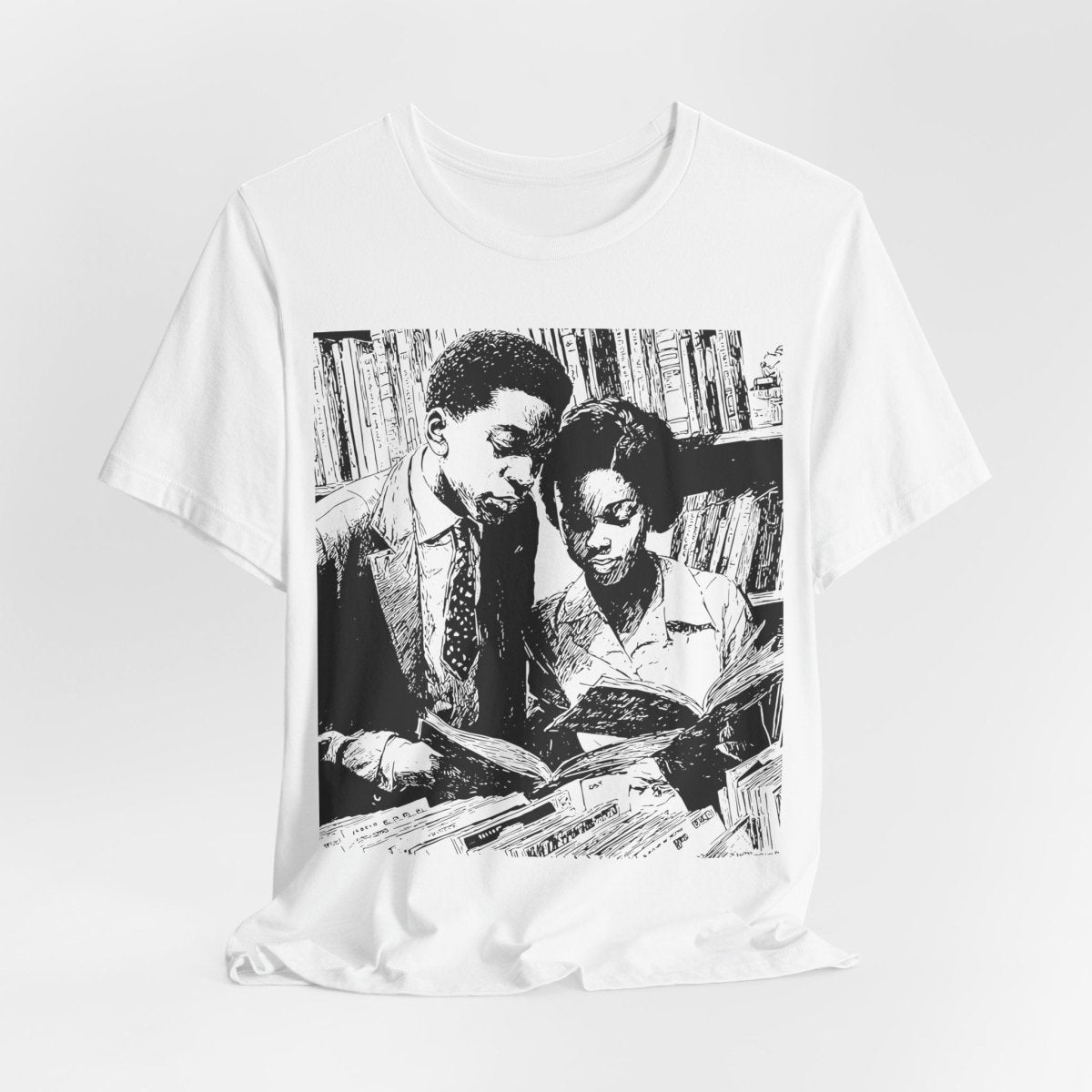 Black Scholars Reading Shirt - Afrocentric Art by The Trini Gee