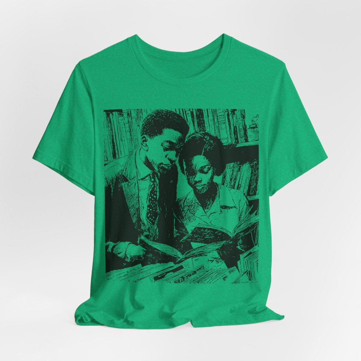 Black Scholars Reading Shirt - Afrocentric Art by The Trini Gee