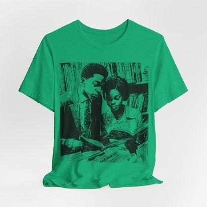 Black Scholars Reading Shirt - Afrocentric Art by The Trini Gee
