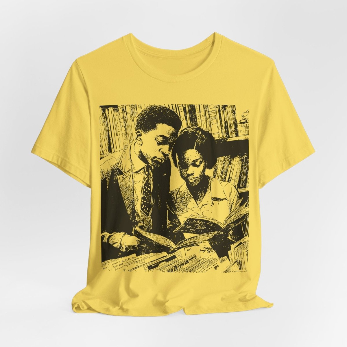 Black Scholars Reading Shirt - Afrocentric Art by The Trini Gee