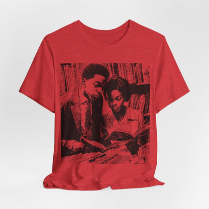 Black Scholars Reading Shirt - Afrocentric Art by The Trini Gee