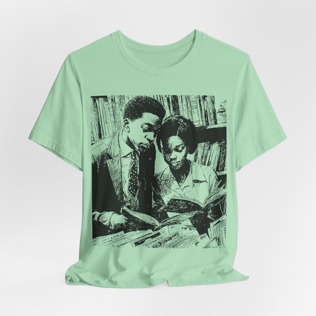 Black Scholars Reading Shirt - Afrocentric Art by The Trini Gee