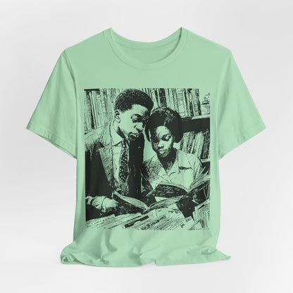 Black Scholars Reading Shirt - Afrocentric Art by The Trini Gee