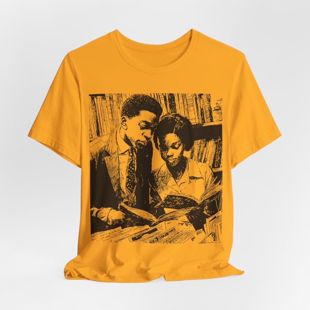 Black Scholars Reading Shirt - Afrocentric Art by The Trini Gee