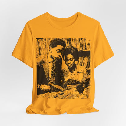 Black Scholars Reading Shirt - Afrocentric Art by The Trini Gee