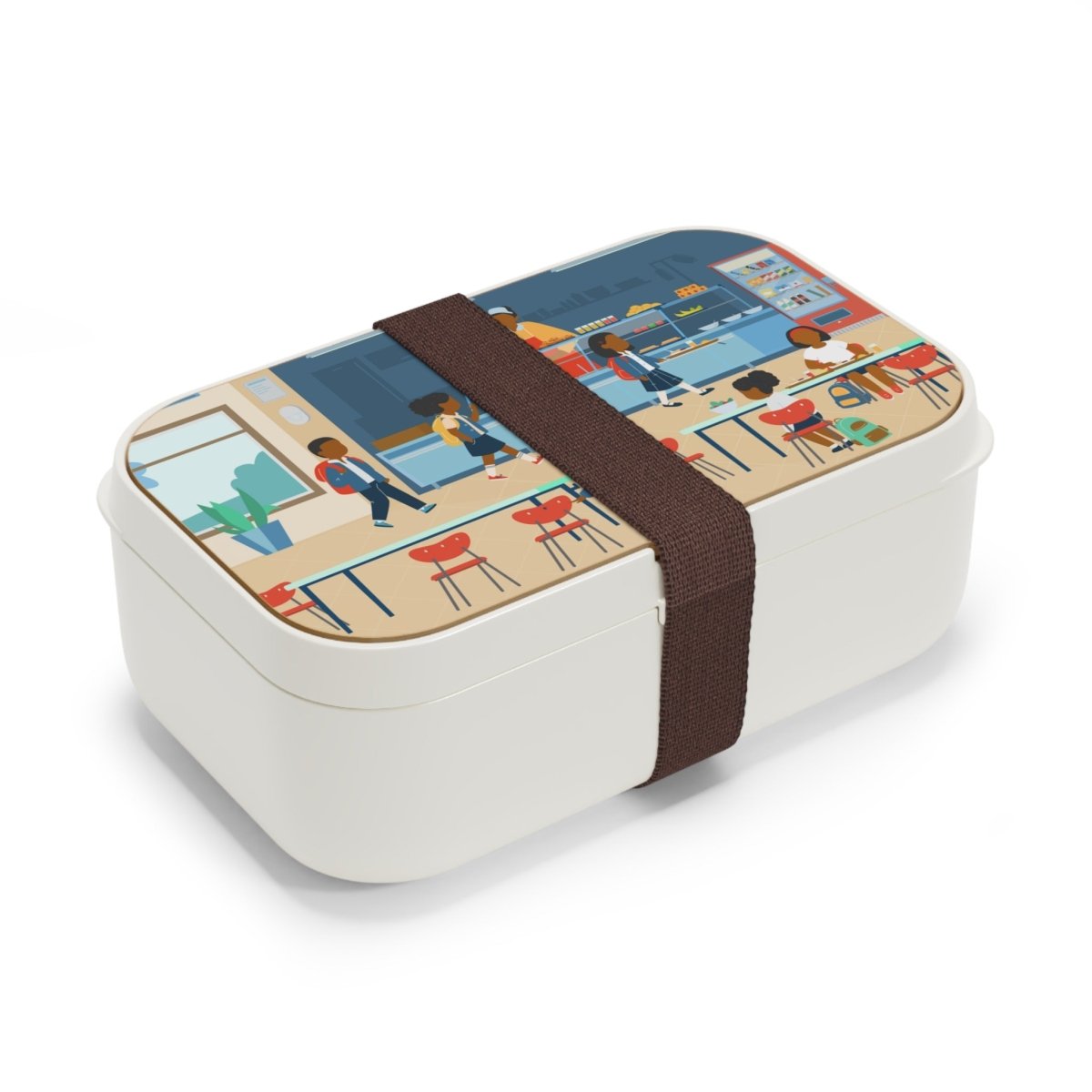 Black School Lunch Bento Box - Afrocentric Art by The Trini Gee