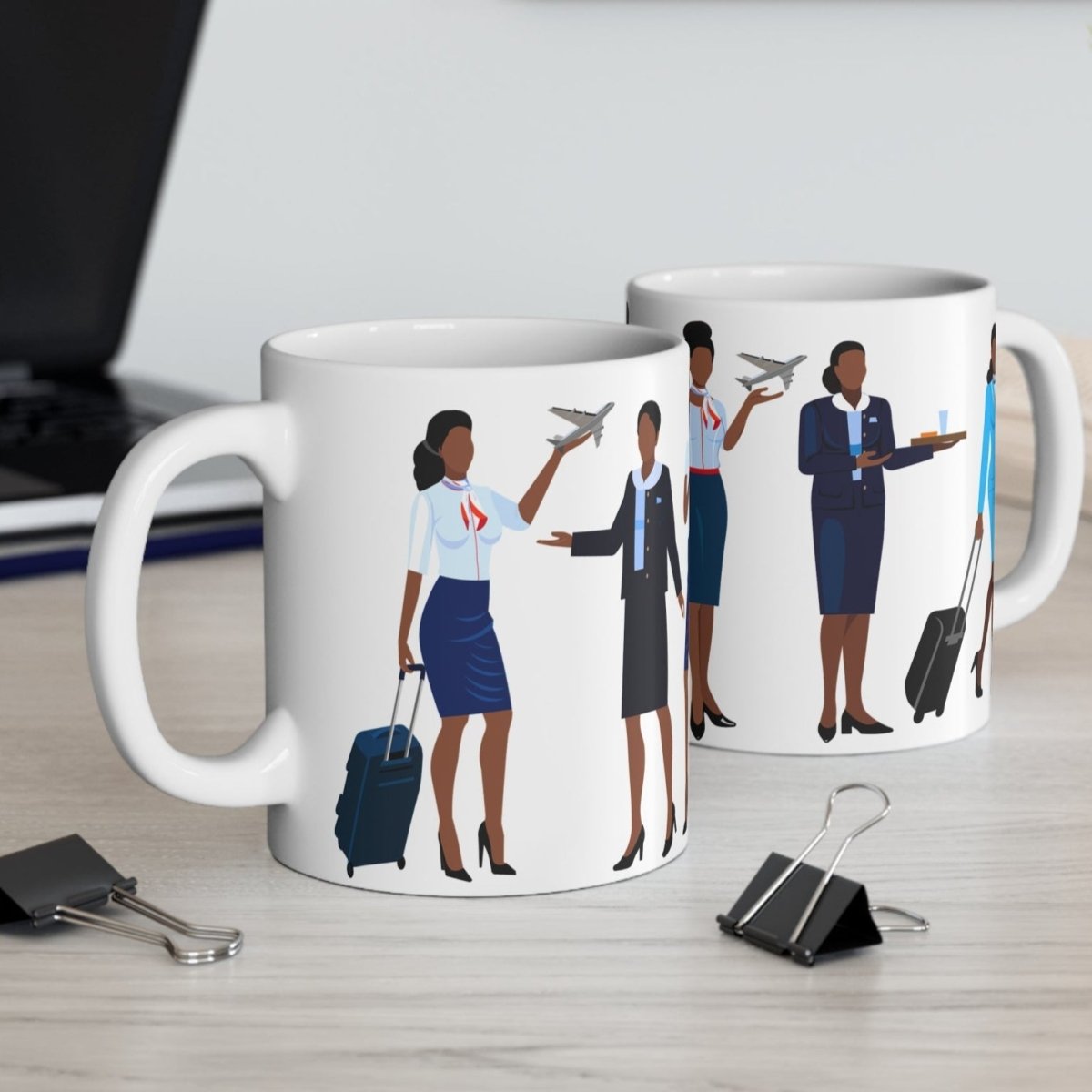 Black Stewardess Mug - The Trini Gee