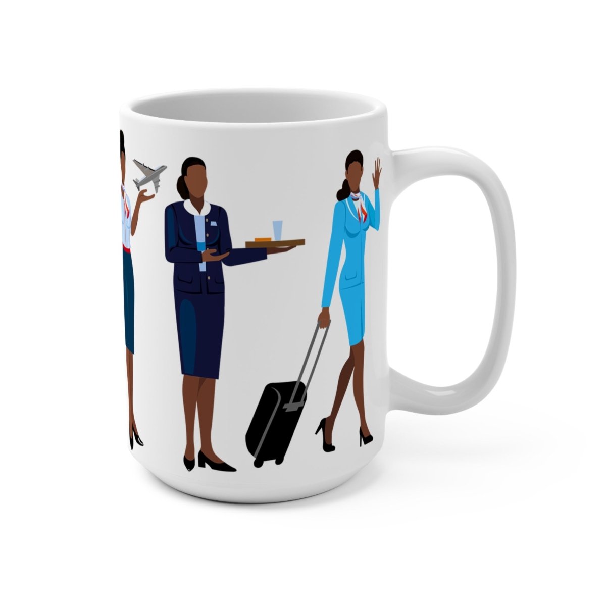 Black Stewardess Mug - The Trini Gee