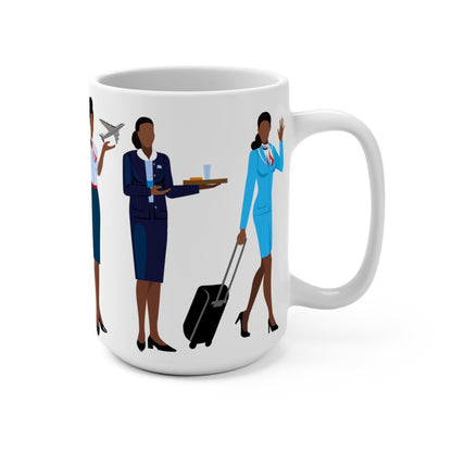 Black Stewardess Mug - The Trini Gee