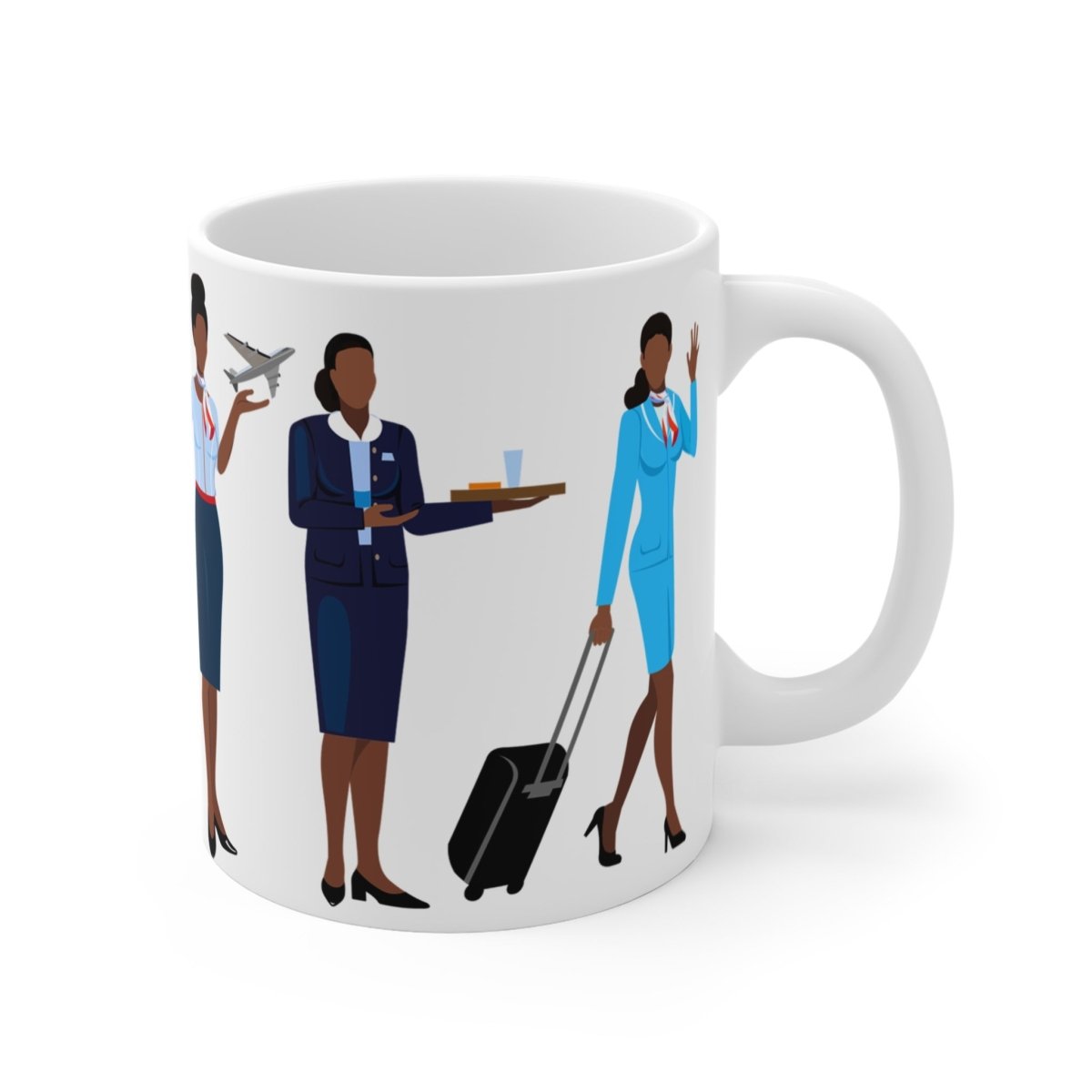 Black Stewardess Mug - The Trini Gee