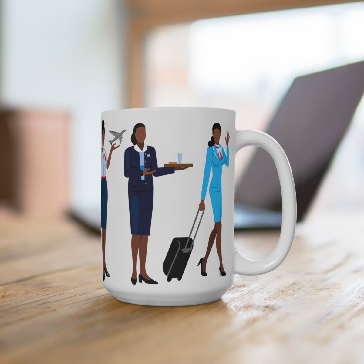 Black Stewardess Mug - The Trini Gee