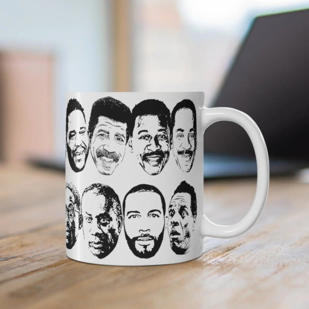 Black TV Dads Mug - Afrocentric Art by The Trini Gee