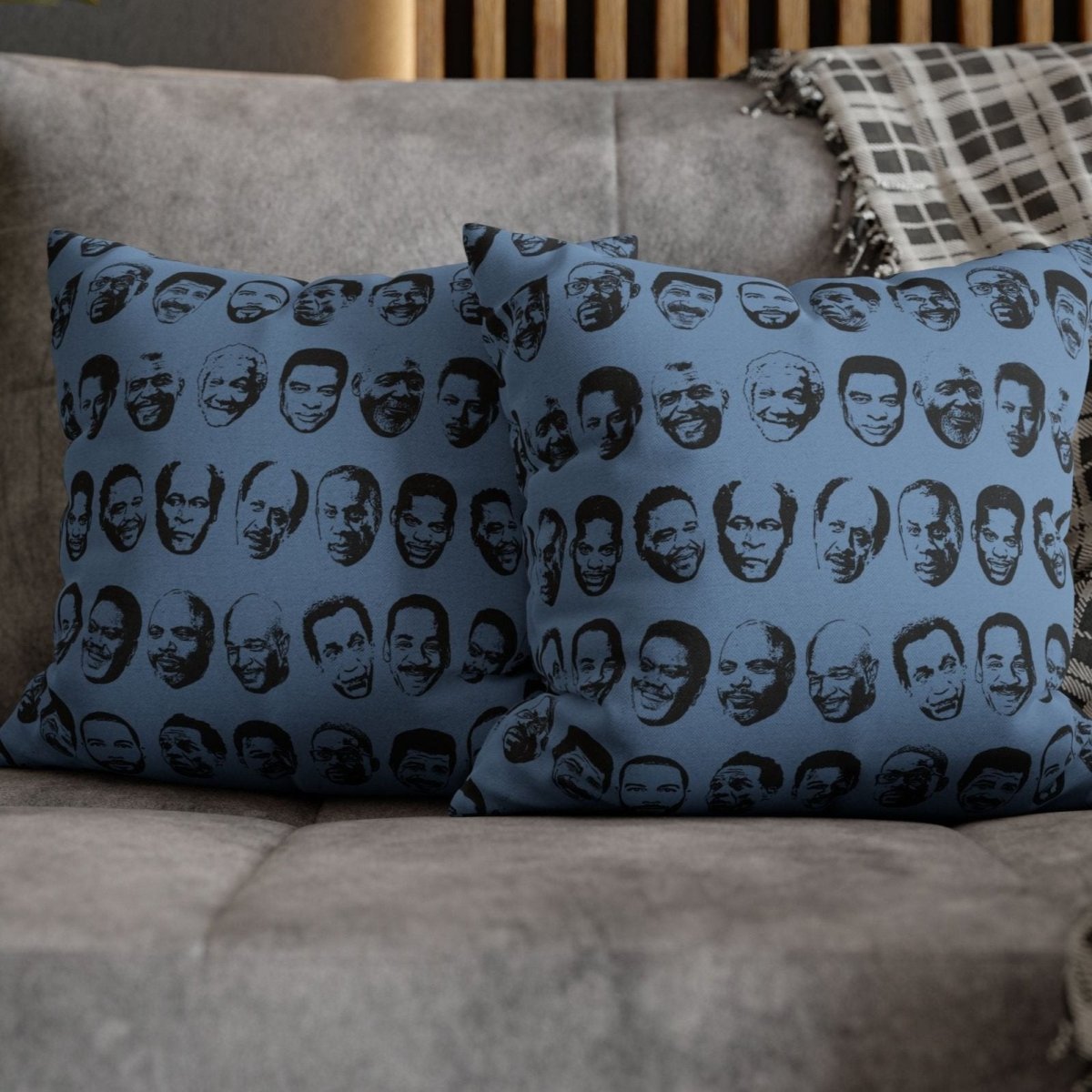 Black TV Dads Pillow - Afrocentric Art by The Trini Gee