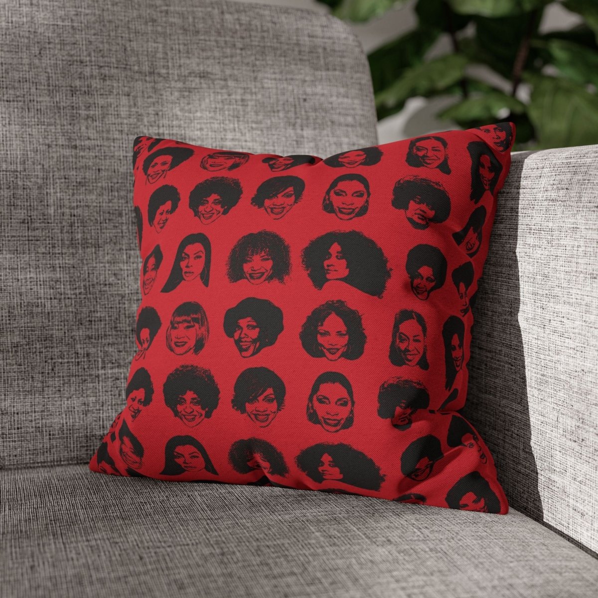 Black TV Moms Pillow - Afrocentric Art by The Trini Gee
