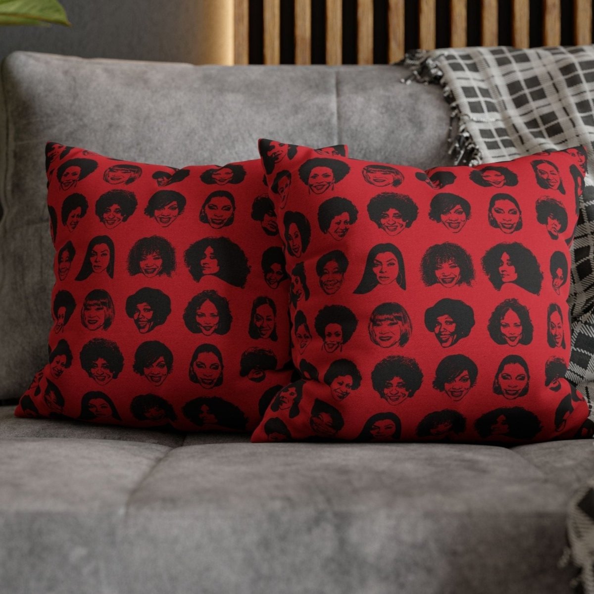 Black TV Moms Pillow - Afrocentric Art by The Trini Gee