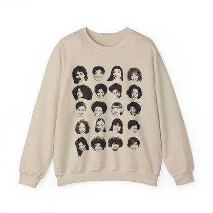 Black TV Moms Sweatshirt - Afrocentric Art by The Trini Gee