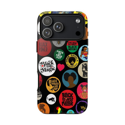Black Woman Empowerment Phone Case - Afrocentric Art by The Trini Gee