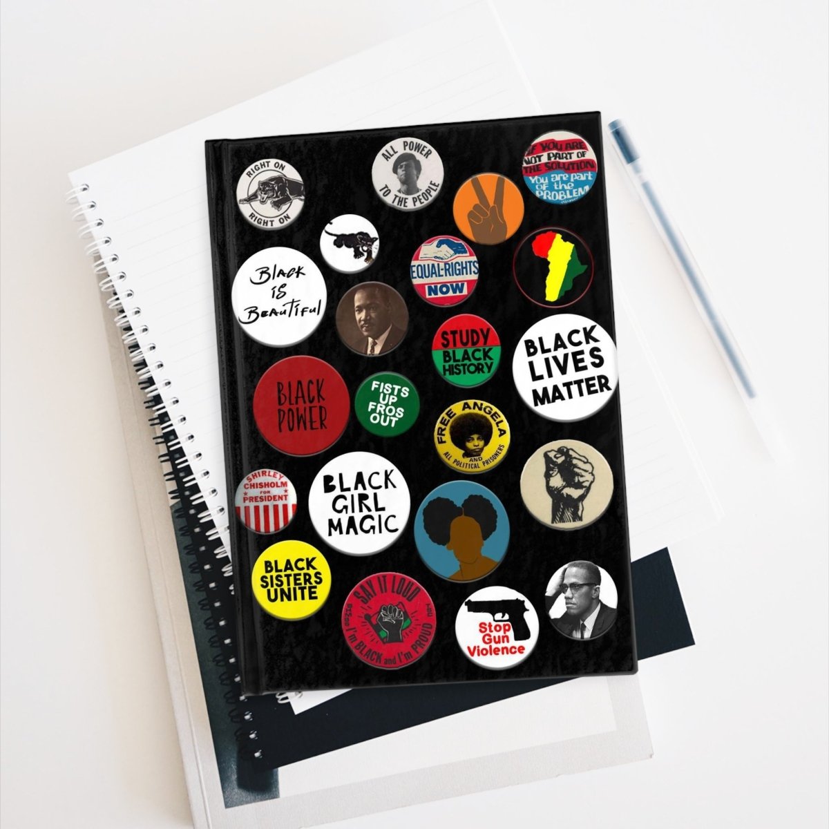 Black Woman Magic Journal - Afrocentric Art by The Trini Gee