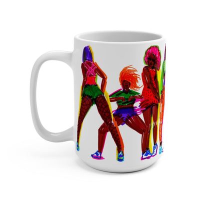 Black Women Dancing Mug - Afrocentric Art by The Trini Gee