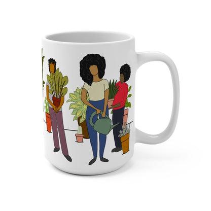 Black Women Garden Mug - Afrocentric Art by The Trini Gee