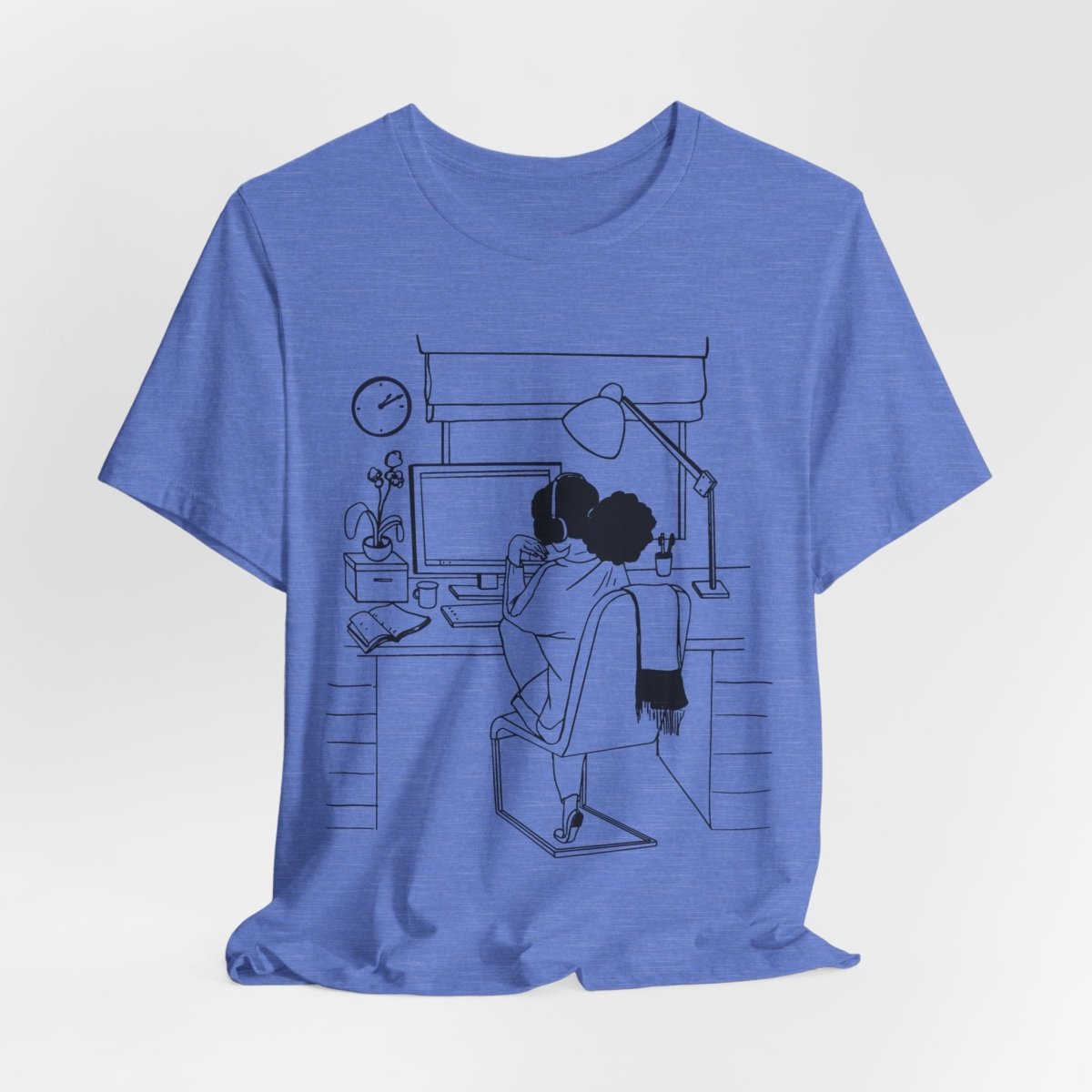 Black Women in Tech Shirt - Afrocentric Art by The Trini Gee