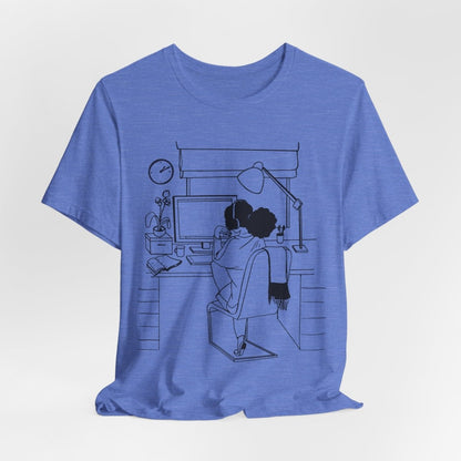 Black Women in Tech Shirt - Afrocentric Art by The Trini Gee