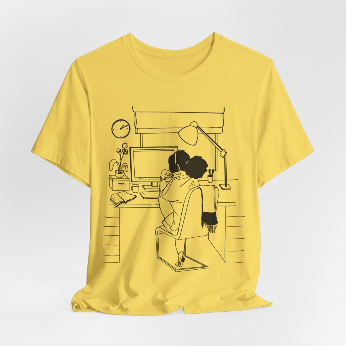 Black Women in Tech Shirt - Afrocentric Art by The Trini Gee